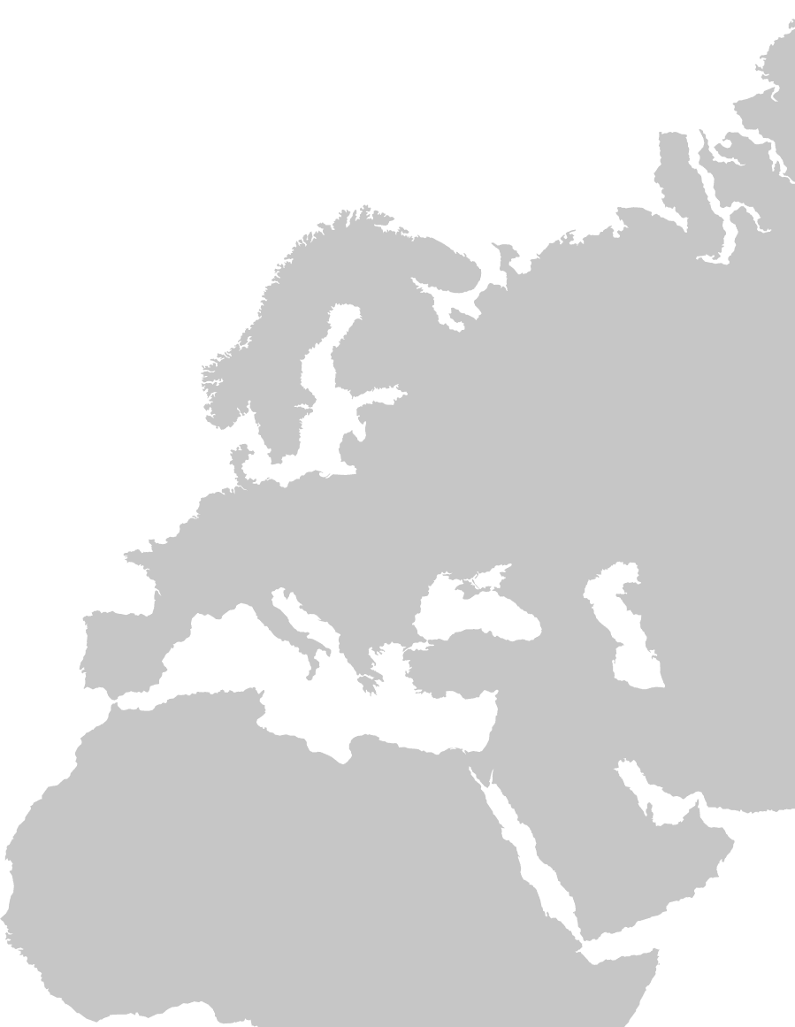 Map of Europe and North Africa highlighting the Strait of Gibraltar